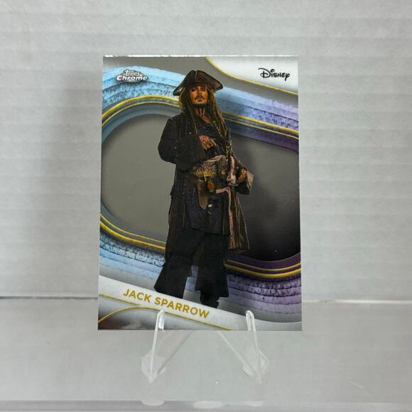 Disney Topps Chrome 2025 Jack Sparrow #3 Pirates of the Caribbean - Picture 2 of 4